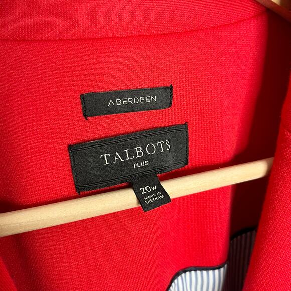 Talbots tomato 🍅 Red Blazer NWOT, Never Worn - Picture 7 of 13